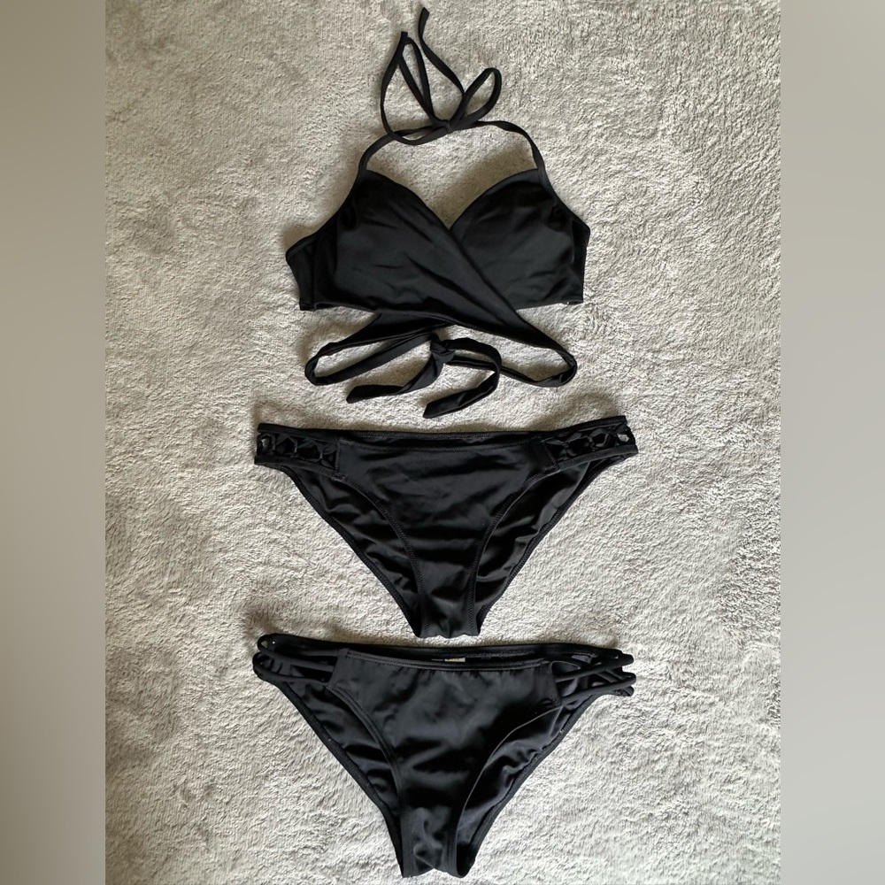 Sundazed Black bikini set of 3